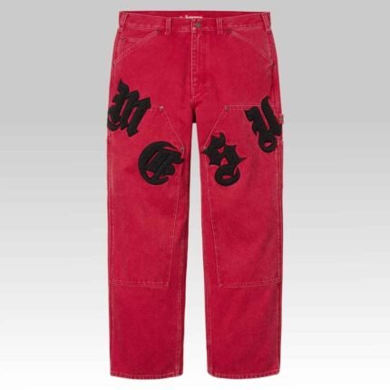 Supreme Old English Double Knee Pant Red