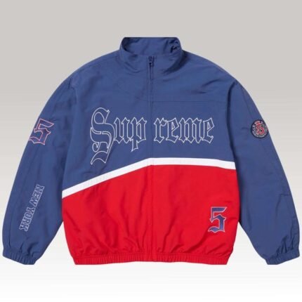 Supreme Old English Track Jacket Blue
