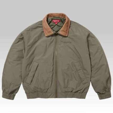 Supreme Leather Collar Jacket 