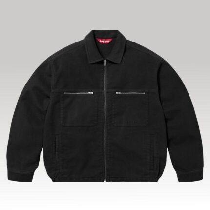 Supreme Moleskin Work Jacket Black