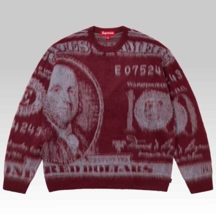 Supreme Money Sweater Red