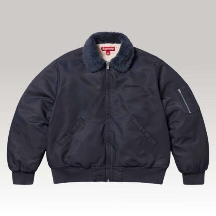 Supreme AOI Nylon Bomber Jacket Blue